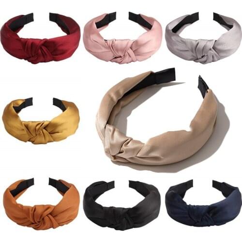 New Women HairBands Top Knotted Headbands Soft Hair Band Hair Hoop Bezel Headwear Girls Fashion Hair Accessories