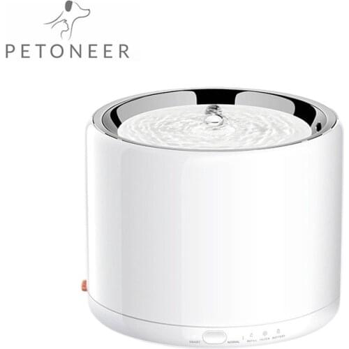 PETKIT Cat Water Fountain Stainless Steel 1.35L Automatic Water Fountain LED Auto-Shut Off Pump Cat Water Dispenser