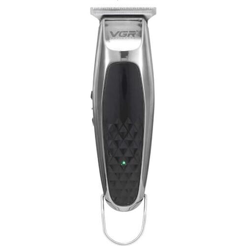VGR portable hair trimmerUSB rechargeable hair clipper haircut machine oilhead clipper white hair carving clipper beard trimmer
