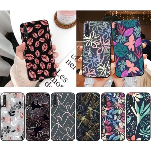 Zororong Flowers Leaves Dragonfly Luxury Phone Case For Xiaomi 9 10 11 PRO LITE Redmi NOTE 7 8 9 A PRO K20 30 PRO