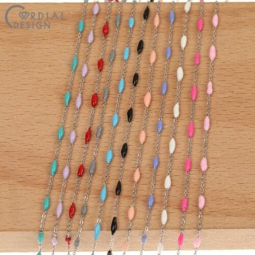 Cordial Design Jewelry Accessories/Hand Made/DIY Chain/Oil Drop/Multicolor/Jewelry Findings & Components/Stainless Steel Chain