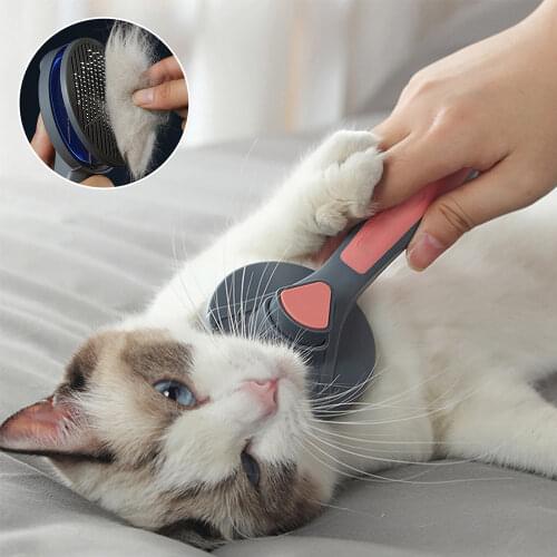 Cat Brush Dog Comb Hair Removes Pet Hair Comb For Cat Grooming Hair Cleaner Massages Beauty Products Self Cleaning Pet Brushes