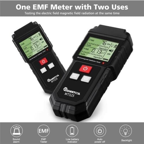 Electromagnetic Field Radiation Tester EMF Meter Handheld Counter Digital Dosimeter LCD Detector Measurement For Computer Phone