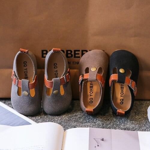 CAPSELLA KIDS Leather Shoes Spring Autumn Children Girls Fashion Shoes 1-6 Years Baby Toddler Girls Soft Sole Shoes Flats 21-30