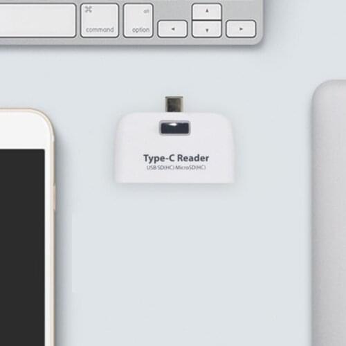 R58A USB 4 in 1 Type C Hub with SD and Card Reader 4 Multiport Adapter Compatible with Laptop/Smart Phones/Tablet