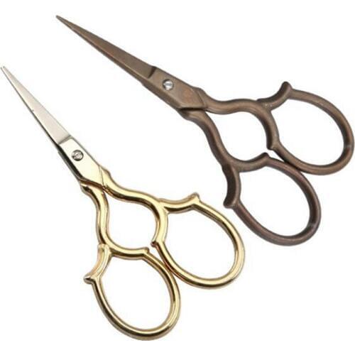 Vintage Style Scissors Retro Sewing Scissors thread Cutting Scissors Tailor Trimming Shears Fabric Clothes Painting Embroidered
