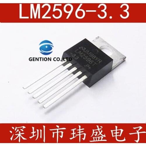 10PCS LM2596T-3.3 PMIC-voltage regulator-DC DC switching voltage stabilizer TO-220 in stock 100% new and original