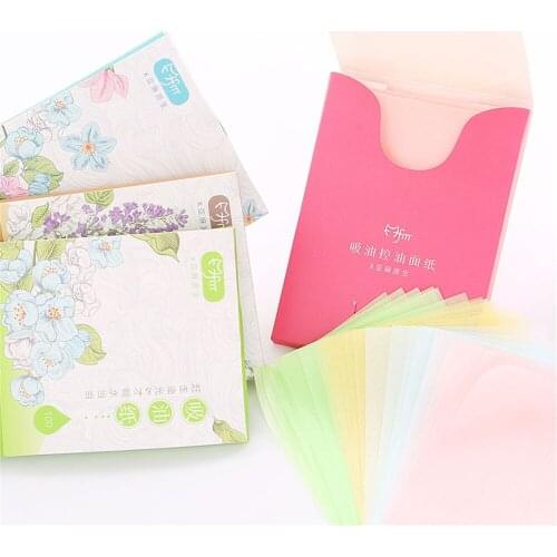 100pcs Oil Blotting Paper Face Cleaning Absorbent Paper Oil-absorbing Oil Control Blotting Tissue Paper Skin Care Makeup Tool