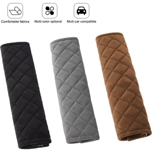 2Pc Universal Car Seat Belt Cover Soft Non Slip Auto Seatbelt Safety Shoulder Pad Protector Adults Kids Car Interior Accessorie