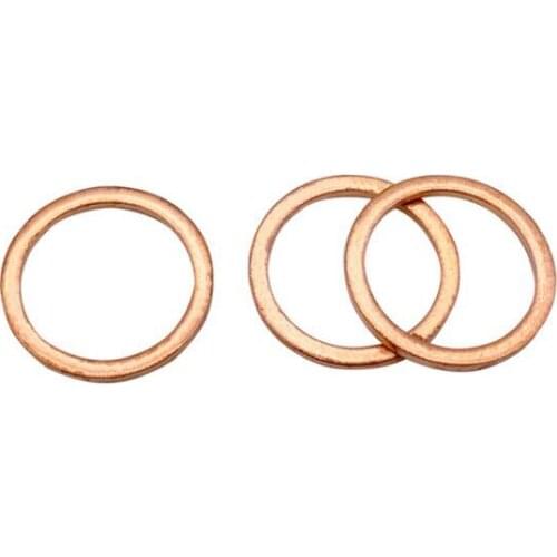 20pcs M6 M8 M10 M12 M13 M14 M16 M20 copper flat washers seal washer gap adjustment gaskets for ships table gasket DIN7603