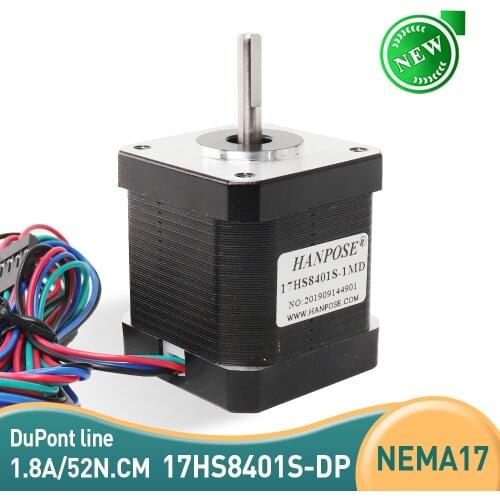 4-lead Nema17 Hybrid stepper motor 42BYGH 1.8A (17HS8401S-DP) 42 motor For 3D Printer Monitor Equipment