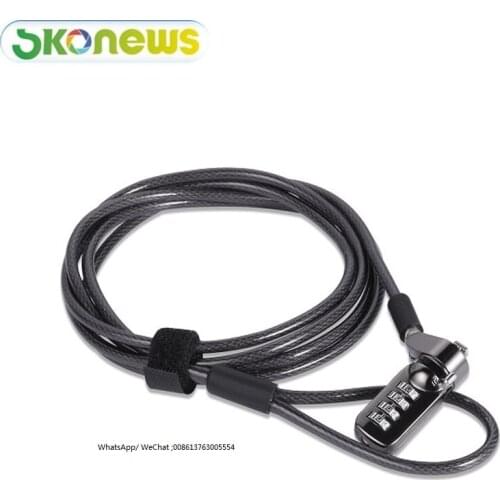 4 pcs Notebook Laptop Combination Lock Security Cable 4 Digit Password Protections for computer antit theft