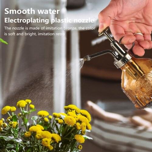 Plant Mister Anti-slip Large Capacity Flower Water Spray Bottle Glass Watering Can For Indoor Potted Terrariums
