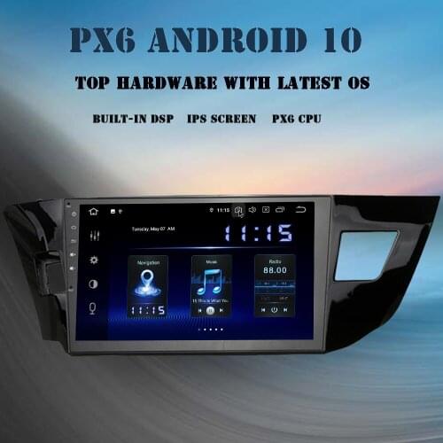 Dasaita for Toyota Corolla 2014 2015 2016 2017 2018 Android 10 Car Radio Multimedia DSP CarPlay Navigator 10.2" IPS Stereo Audio