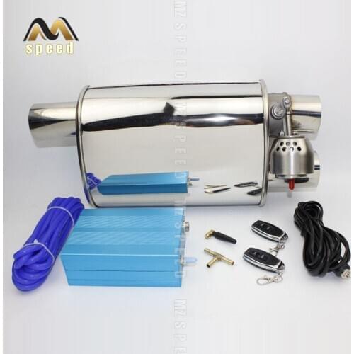 Car Accessories Stainless steel exhaust pipe muffler remote control valve exhaust pipe double outlet pipe for BMW E46