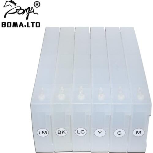 BOMA.LTD 790 9000S Without Chip Refill Ink Cartridge For HP 790 Designjet 9000S 10000S Seiko 64S 1000S Plotters 1300ML PC
