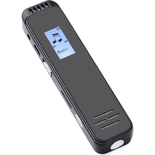 Digital Voice Recorder Sound Recording 8GB with TF Card Slot Earphone Jack Speaker Screen Portable Music Player Easy to Use
