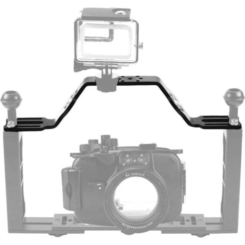 Diving Tray Stabilizer Rig Aluminium Alloy Dual Handle Grip Handheld Expansion Mount System