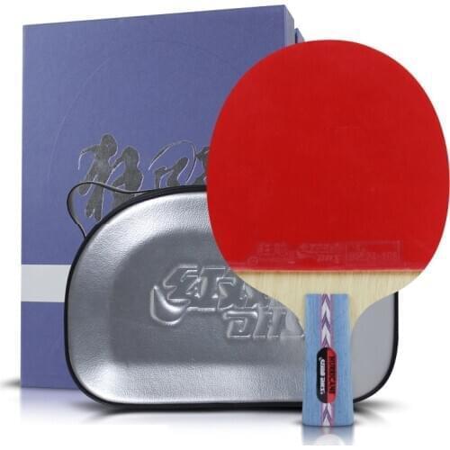 Dhs Hurricane Table Tennis Racket Ping Pong Bat Pimple In Rubber All Round Quick Attack With Loop For Tournament