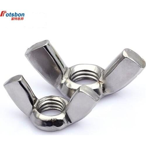 M4-M10 Ingot Wing Nut Screw Thumb Butterfly Nuts Tuerca Claw Hand Tighten Ecrou Screws Tuercas Cejilla Moeren Nutensteine DIN315