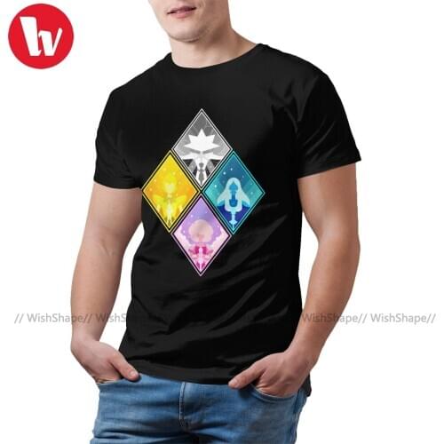 Steven Universe T Shirt The Great Diamond Authority T-Shirt Mens Beach Tee Shirt Print XXX Cotton Fun Tshirt