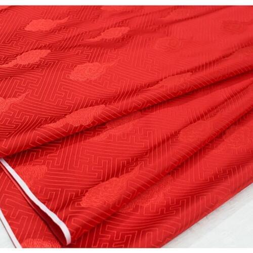 Imported Metallic Jacquard felt satin Fabric,3D jacquard yarn dyed fabric Women Coat Dress Skirt bag upholstery sewing by meter