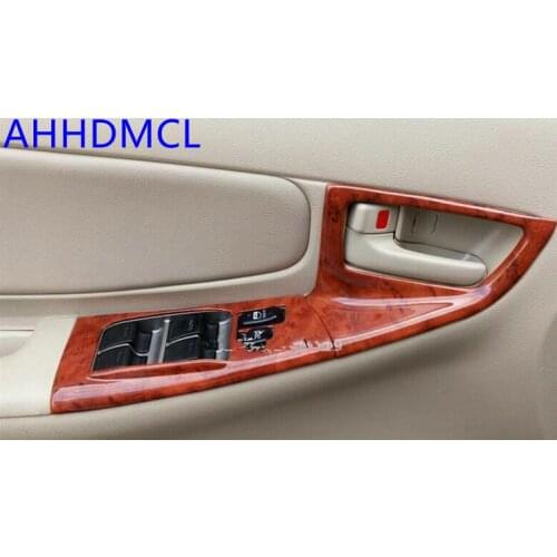 Car Interior Mouldings Modification Decorative Trim Frame Interior Sequins Mahogany For Corolla IX EX 2000 2001 2002 2003 - 2006