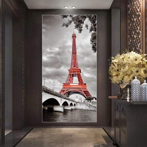 Eiffel Tower Canvas Painting Architectural Landscape Posters and Prints Wall Pictures Modern Living Room Home Decoration