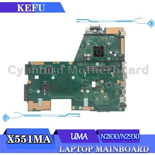 KEFU X551MA original mainboard for ASUS X551MA X551M with N2840/N2830 CPU Laptop motherboard