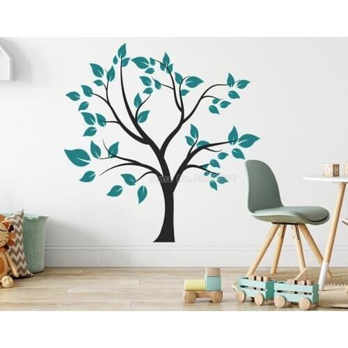 Large Tree Wall Sticker Huge Tree Home Decoration Living Room Custom Color Removable Murals With Birds For Kids Nursery LL2250