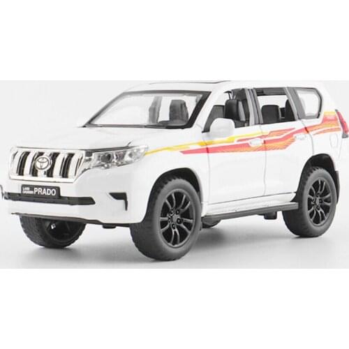 1:32 High Simitation New TOYOTA LAND CRUISER PRADO Alloy Metal Car Model Toys With Pull Back For Kids Birthday Gifts V303