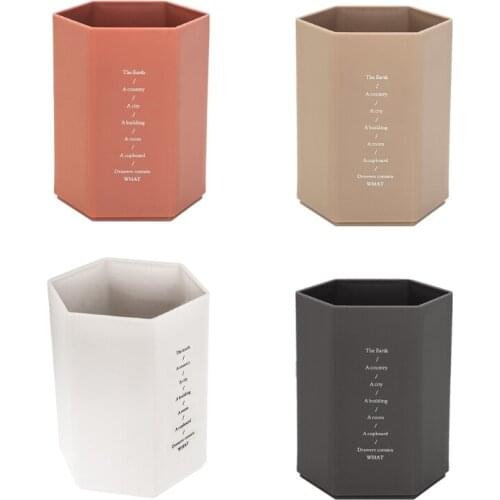 2021 New Creative Six-sided Design Makeup Tool Holder Box Student Pencil Holder Case Large Capacity Makeup Tools Storage Box