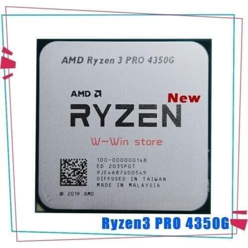 New AMD Ryzen 3 PRO 4350G R3 PRO 4350G 3.8 GHz Quad-Core Eight-Thread CPU Processor 100-000000148 Socket AM4