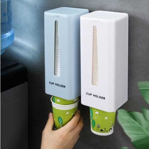 Disposable Cup Holder Automatic Cup Storage Rack Cups Container Water Dispenser Pull Type Shelf
