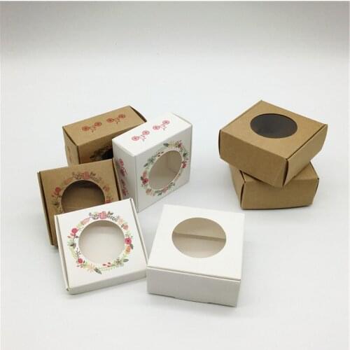 30Pcs Original Window-opening Style Gift Packaging Carton Garland Design Surprise Small Gift Packaging Cardboard Boxes