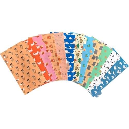 Creative Loose Leaf Book Cute Animals Cash Budget Envelope Customized Set with 12 PVC and 12 Animal Style Envelopes