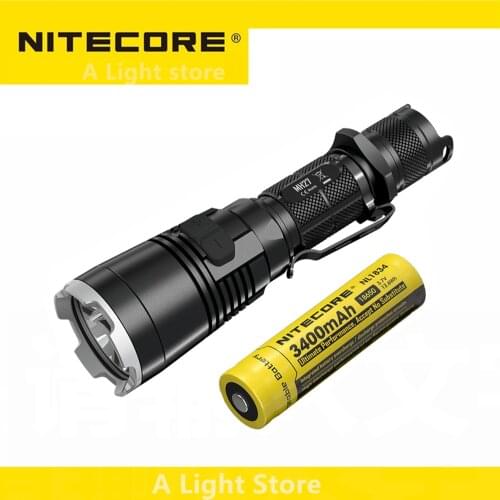 Original Nitecore MH27 Flashlight 1000 Lumen CREE XP-L HI V3 LED Rechargeable USB Flashlight with RGB LEDs