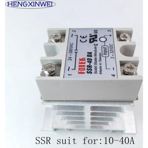 Radiator Fin Other Spare Solid State Relay SSR 10A-100A DA AA VA DD Series Without Relay
