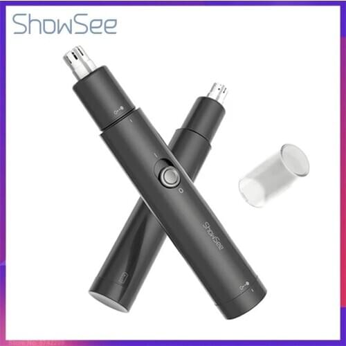 SHOWSEE Electric Ear Nose Hair Trimmer Clipper Portable Ear-Nose Hair Shaver Clipper Waterproof Safe Comfortable Cleaner