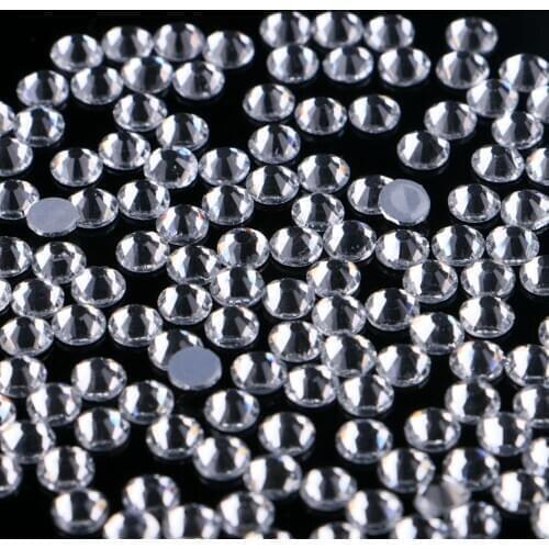 Super Shine Top Quality Hotfix Rhinestones SS4 To SS50 Clear Crystal Color Hot Fix Strass Iron-On Rhinestones