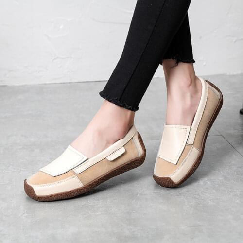Slip on Shoes for Women Leather Loafers Womens Flats Shoes 2021 Women Casual Shoes Ladies Shoes Mujer