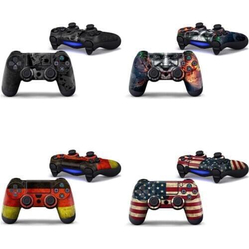 2pcs/lot For PS4 Controller Vinyl Sticker For PS4 controller pvc skin sticker for ps4 joypad skin sticker