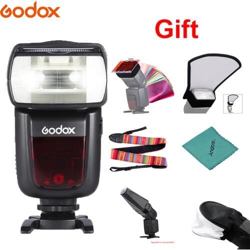 Godox V860II-C E-TTL 2.4G Wireless 1/8000S HSS Master Slave GN60 Flash Speedlite for Canon 1DX/5D Mark III/5D Mark II etc + Gift