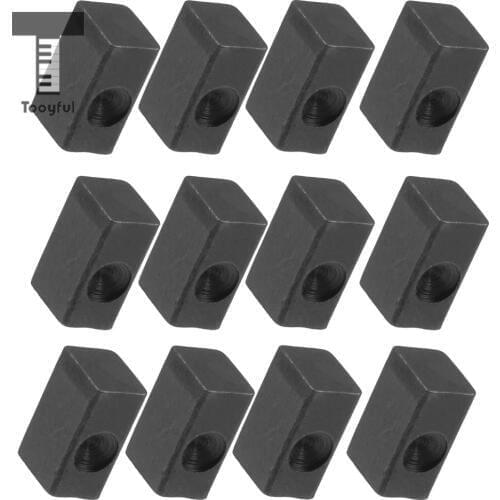 12pcs Elecrtric Guitar Tremolo Bridge Saddle Insert Lock String Iron Block for Guitar Accessories