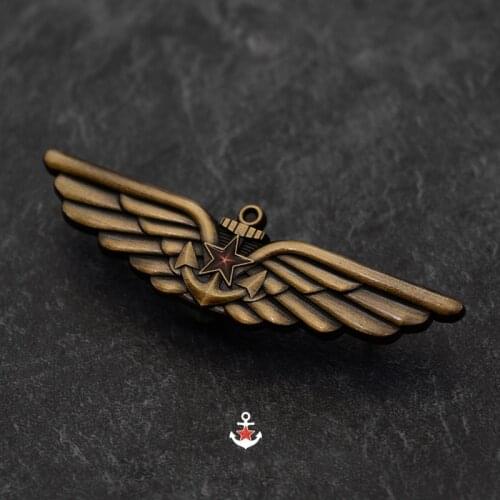 Top Quality 1PC Soviet Union USSR CCCP Badges Soviet Naval Aviation Lenin HNA Pilot Medal Russian Souvenir