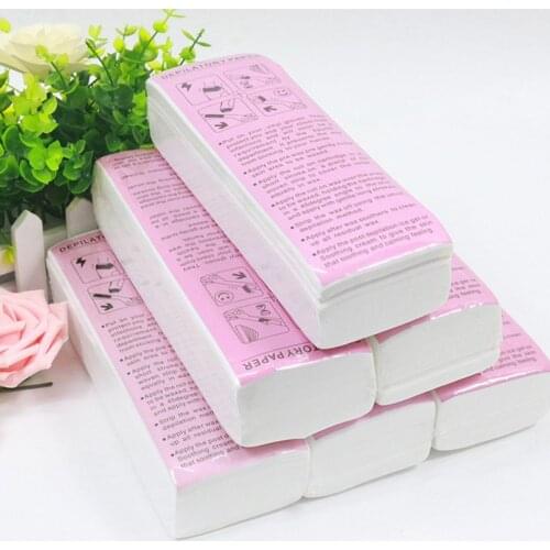 100pcs Removal Nonwoven Body Cloth Hair Remove Wax Paper Rolls High Quality Hair Removal Epilator Wax Strip Paper Roll