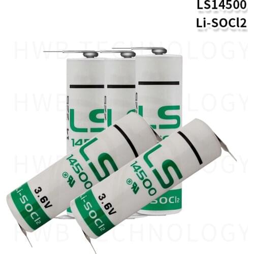 12pcs New original For Saft LS14500 14500 AA 3.6V PLC industrial automation equipment CNC machine lithium battery with pins