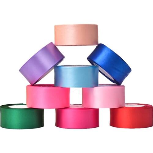 25 Yards/Roll 40mm Satin Ribbons DIY Bow Craft Decor Wedding Party Decoration Gift Wrapping Scrapbooking Supplies Cake Ribbon
