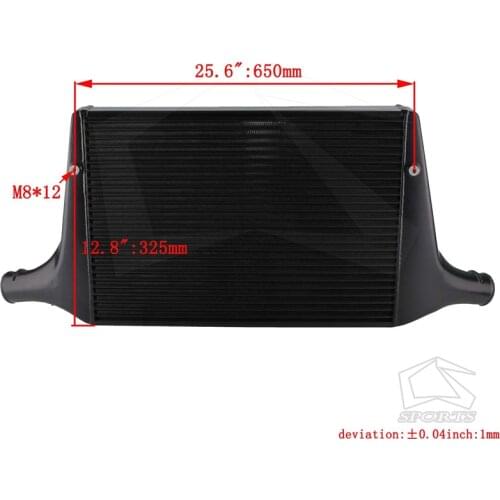 Racing Competition Intercooler Fits For Audi A4 B8.5 3.0 TFSI;A5 Sportback 3.0 TDI Black