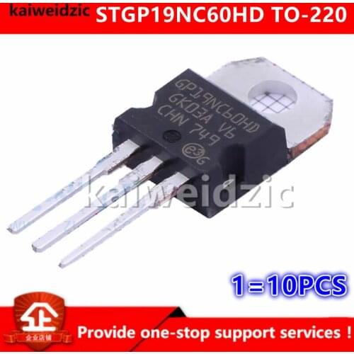 Kaiweikdic New imported original STGP19NC60HD GP19NC60HD TO-220 600V 19A IGBT power triode Integrated circuit chip